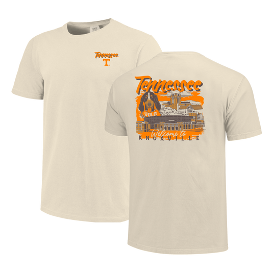 Tennessee Volunteers - Hand Drawn Campus Stack Comfort Color Short Sleeve T-shirt