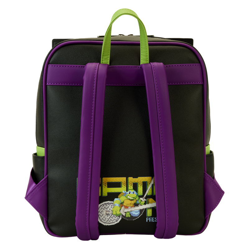 Load image into Gallery viewer, Loungefly Teenage Mutant Ninja Turtles 40th Anniversary Vintage Arcade Lenticular Glow Mini Backpack
