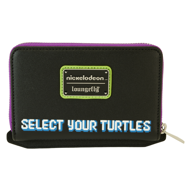 Load image into Gallery viewer, Loungefly Teenage Mutant Ninja Turtles 40th Anniversary Vintage Arcade Lenticular Glow Zip Around Wallet
