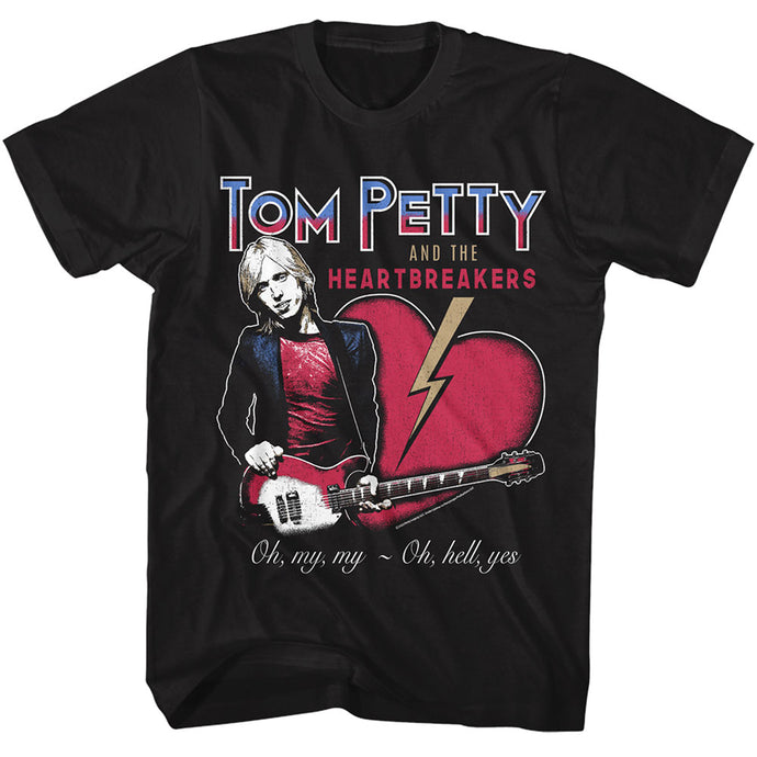 Tom Pretty - Tom Pretty And My Heartbreakers Black Adult T-shirt