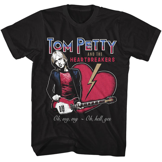 Tom Pretty - Tom Pretty And My Heartbreakers Black Adult T-shirt