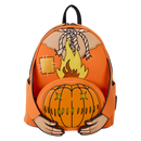 Trick 'R Treat Flaming Pumpkin Head Sam Light Up Glow Mini Backpack