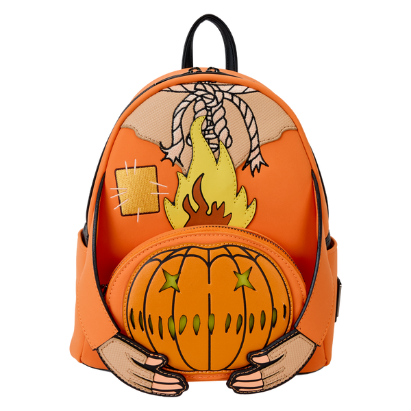 Trick 'R Treat Flaming Pumpkin Head Sam Light Up Glow Mini Backpack