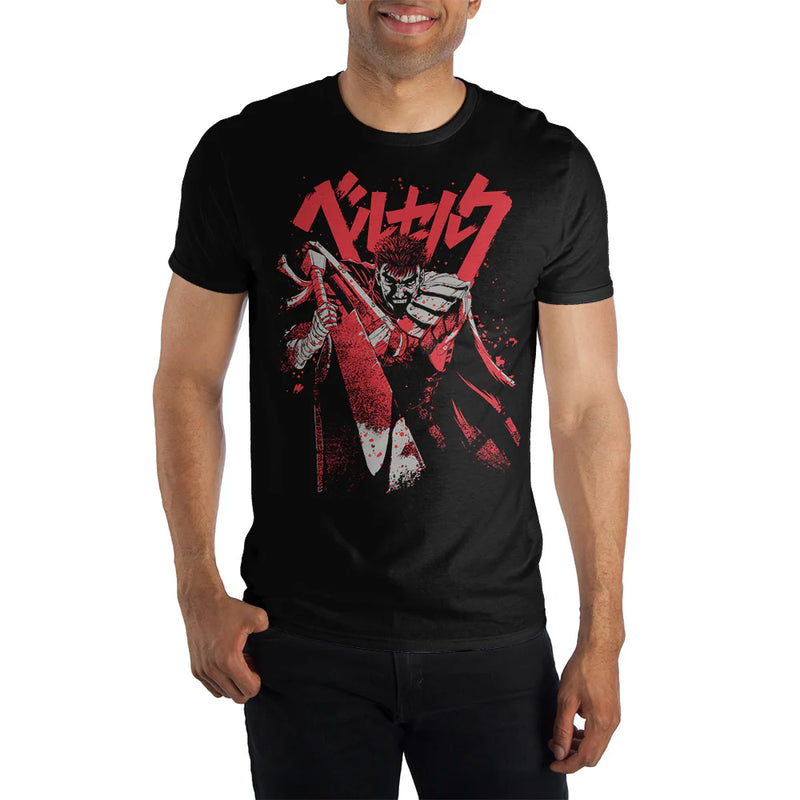 Cargue la imagen en el visor de la galería, Berserk - Anime Men's Black T-Shirt
