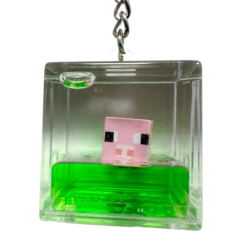 Cargue la imagen en el visor de la galería, U.C.C. Distributing Minecraft Cube Tsunameez Water Keychain
