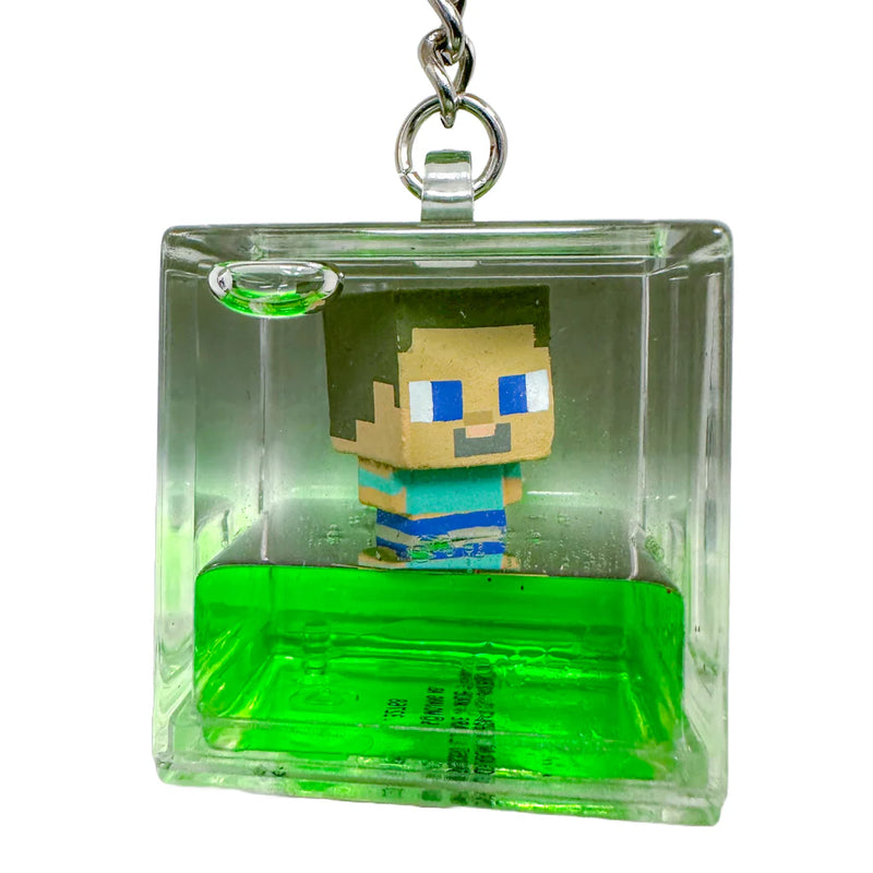 Cargue la imagen en el visor de la galería, U.C.C. Distributing Minecraft Cube Tsunameez Water Keychain
