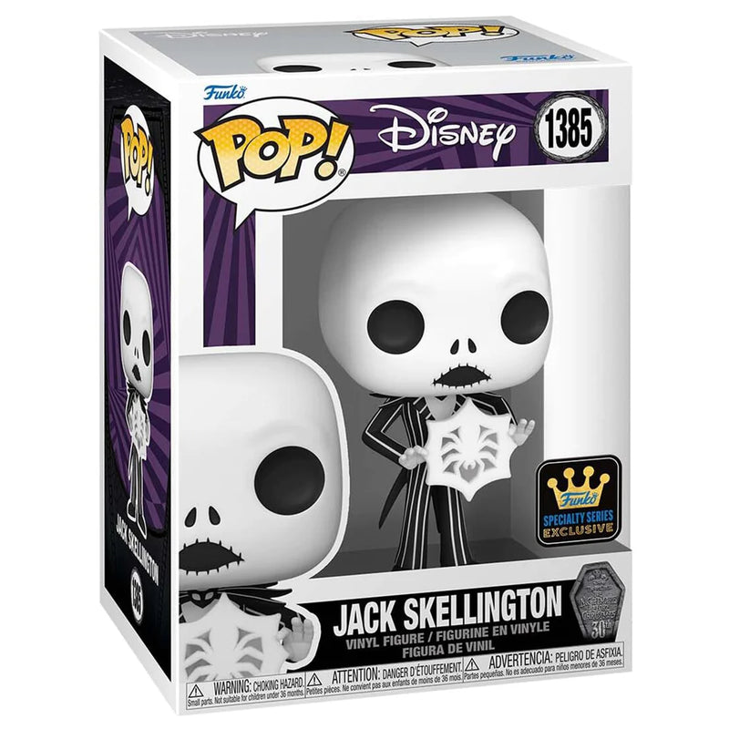 Cargue la imagen en el visor de la galería, Funko POP! Disney: The Nightmare Before Christmas - Jack Skellington With Snowflake Vinyl Figure T+
