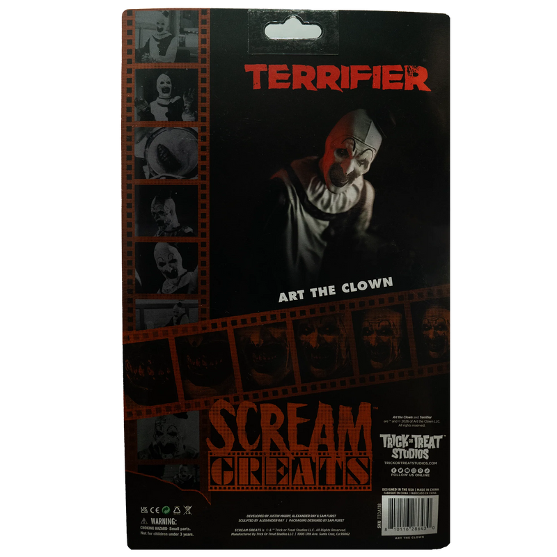 Cargue la imagen en el visor de la galería, Trick or Treat Studios Scream Greats Terrifier Art The Clown 8" Vinyl Figure
