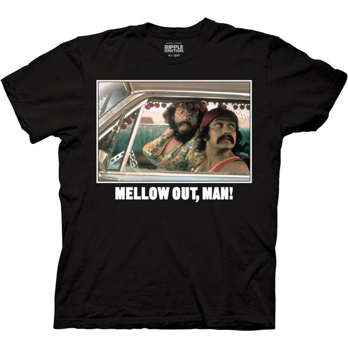 Load image into Gallery viewer, Cheech and Chong - Mellow Out Man Black T-Shirt
