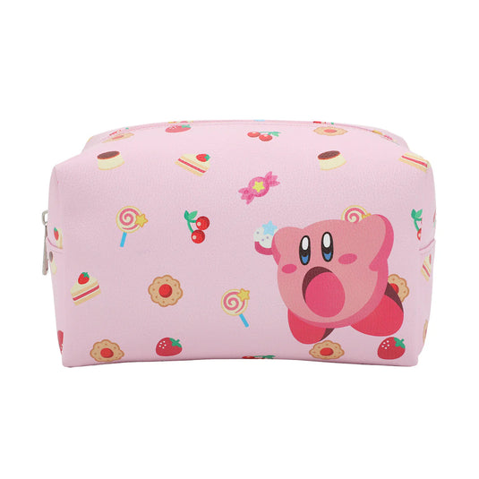 Kirby - Junk Food Women's Pink Cosmetic Bag