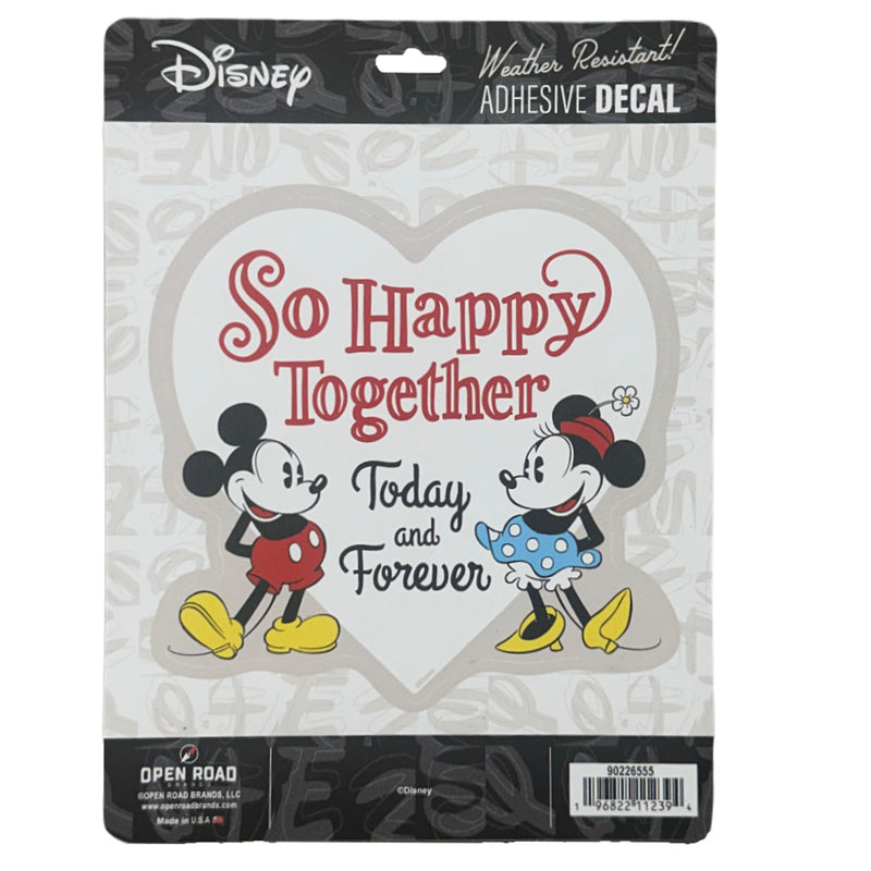 Chargez l&#39;image dans la visionneuse de la galerie, Open Road Brands: Disney Mickey Mouse Heart Adhesive Decal
