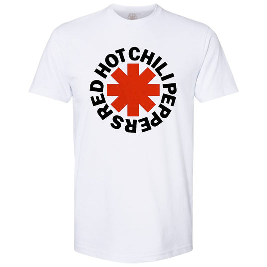 Red Hot Chili Peppers Red Asterisk White Unisex T-Shirt