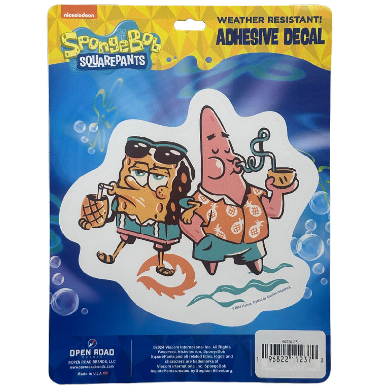 Chargez l&#39;image dans la visionneuse de la galerie, Open Road Brands: Nickelodeon - SpongeBob &amp; Patrick Adhesive Decal
