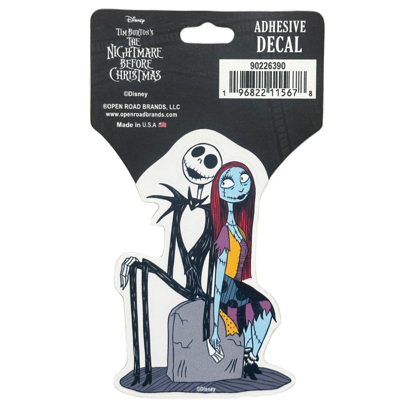 Chargez l&#39;image dans la visionneuse de la galerie, Open Road Brands: Disney Nightmare Before Christmas - Jack &amp; Sally Adhesive Decal
