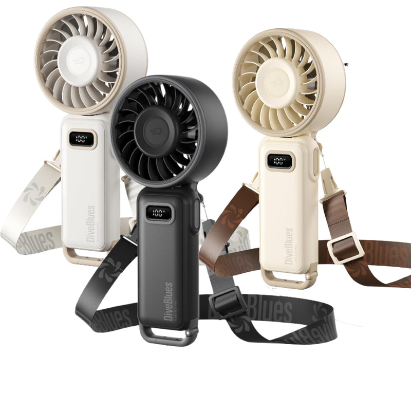 Load image into Gallery viewer, Turbo Wind Handheld Fan - Blow Dryer Level Power Fanzy
