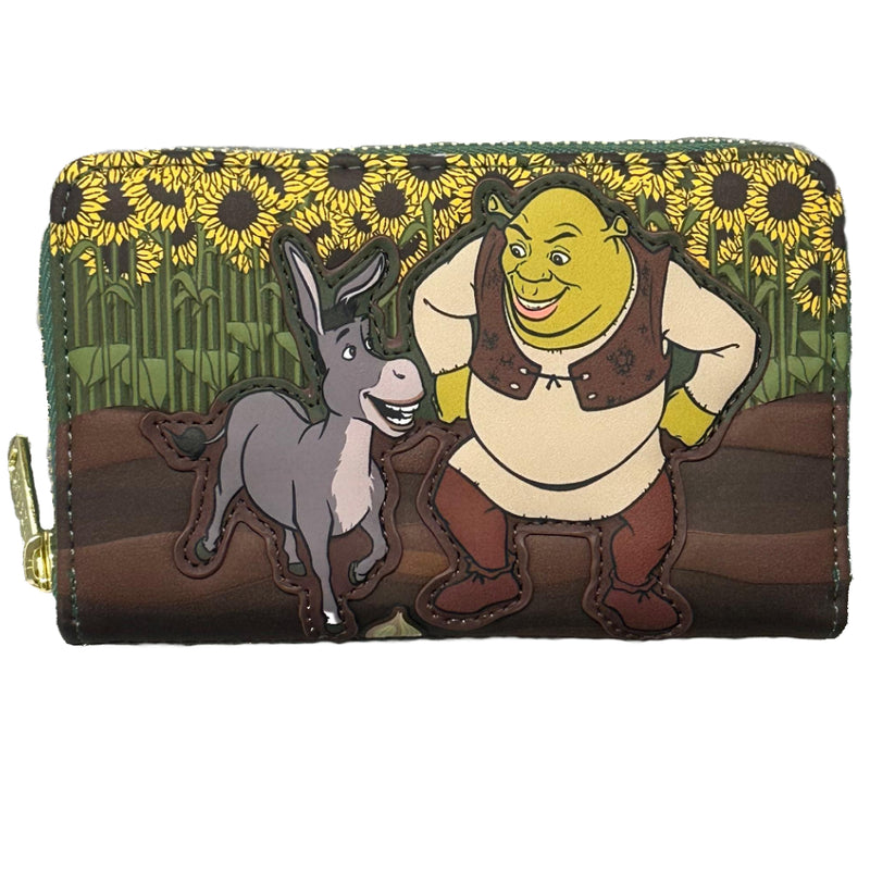 Chargez l&#39;image dans la visionneuse de la galerie, Loungefly Dreamworks: Shrek - Shrek With Donkey &quot;Ogres Have Layers! Zip Around Wallet
