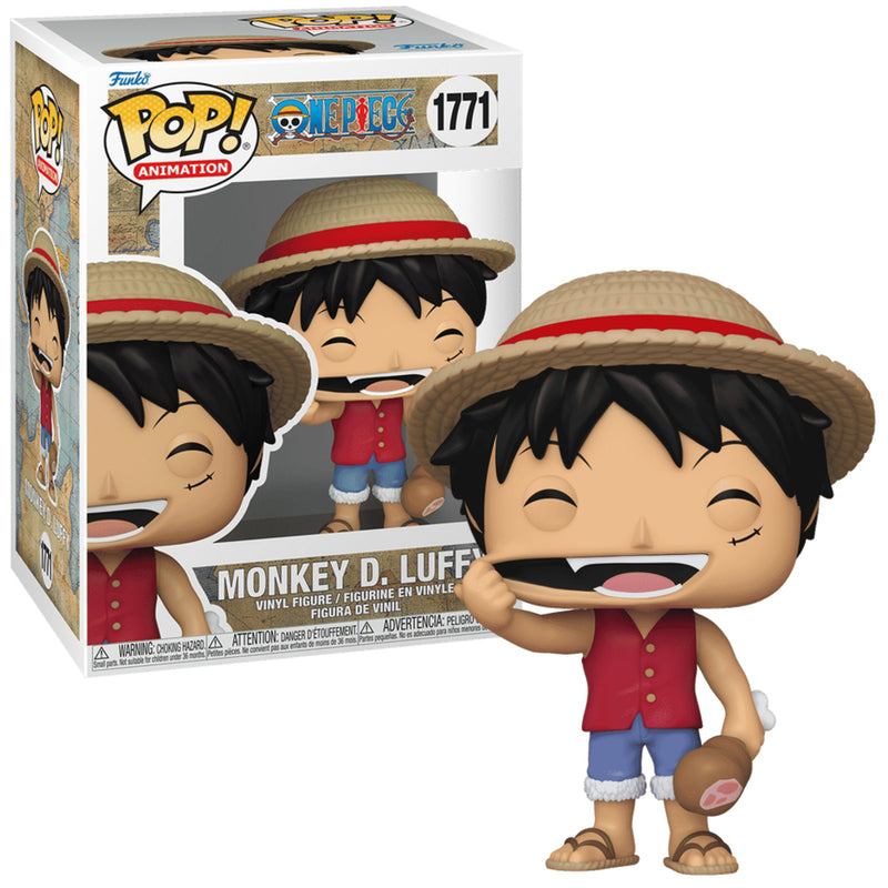 Load image into Gallery viewer, Funko POP! Animation: One Piece - Monkey D. Luffy With Meat Vinyl Figure
