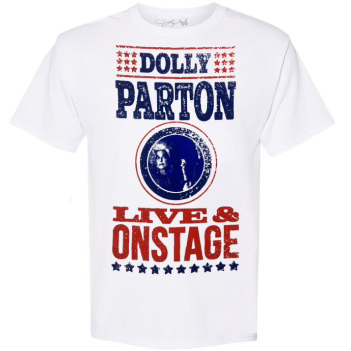 Dolly Parton - Live & Onstage White T-Shirt