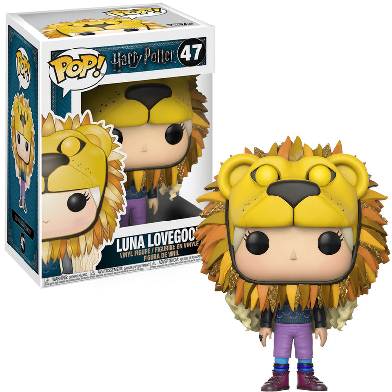 Load image into Gallery viewer, Funko POP! Movies: Harry Potter - Luna Lovegood with Lion Head Vinyl Figure
