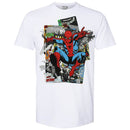 Marvel Spiderman - Spidey Jumping White Mens T-Shirt