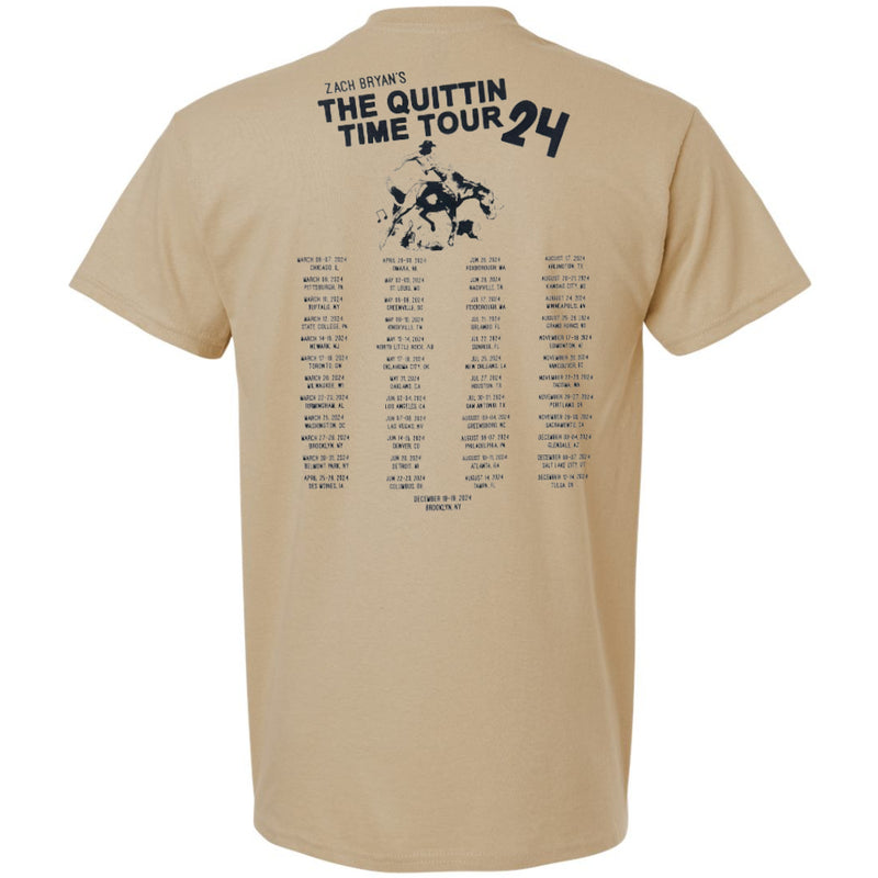 Load image into Gallery viewer, Zach Bryan The Quittin Time Tour 2024 T-Shirt
