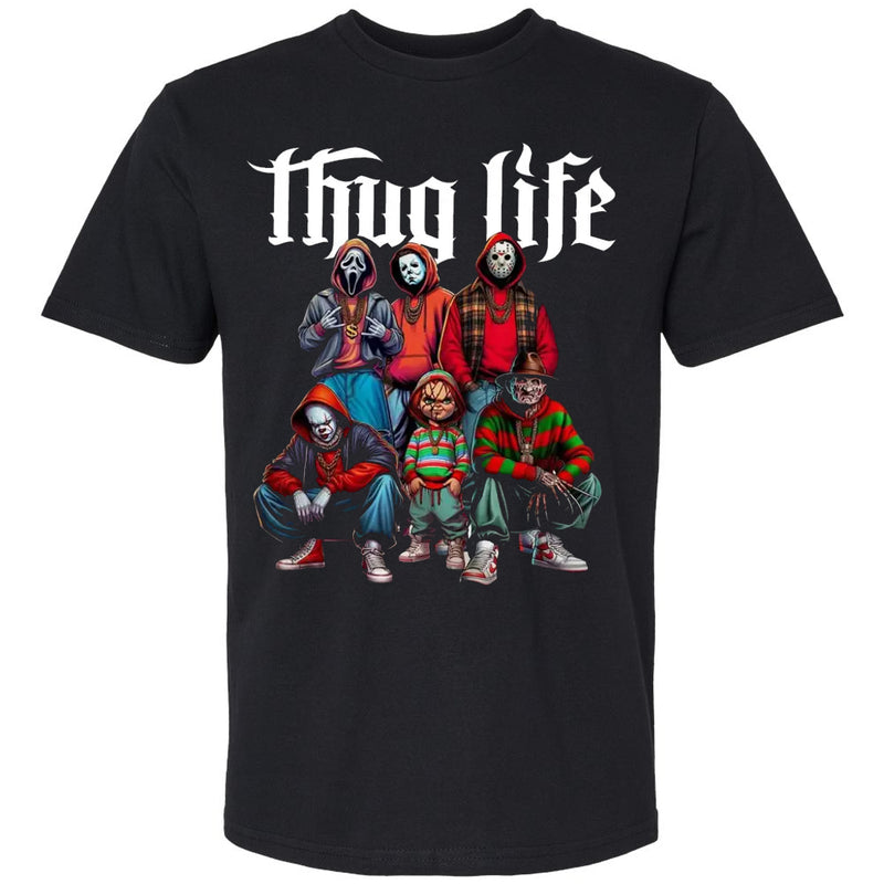 Cargue la imagen en el visor de la galería, Horror Movie: Thug Life - Killer Halloween T-Shirt
