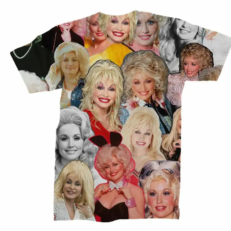 Chargez l&#39;image dans la visionneuse de la galerie, Dolly Parton - Photo Collage T-Shirt
