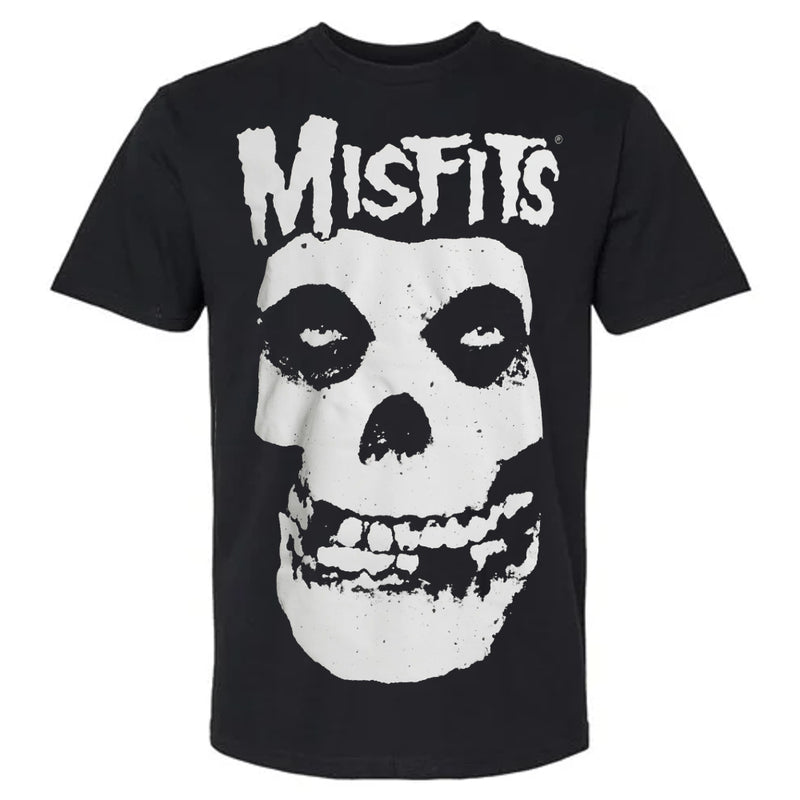 Misfits - Camiseta con calavera desgastada