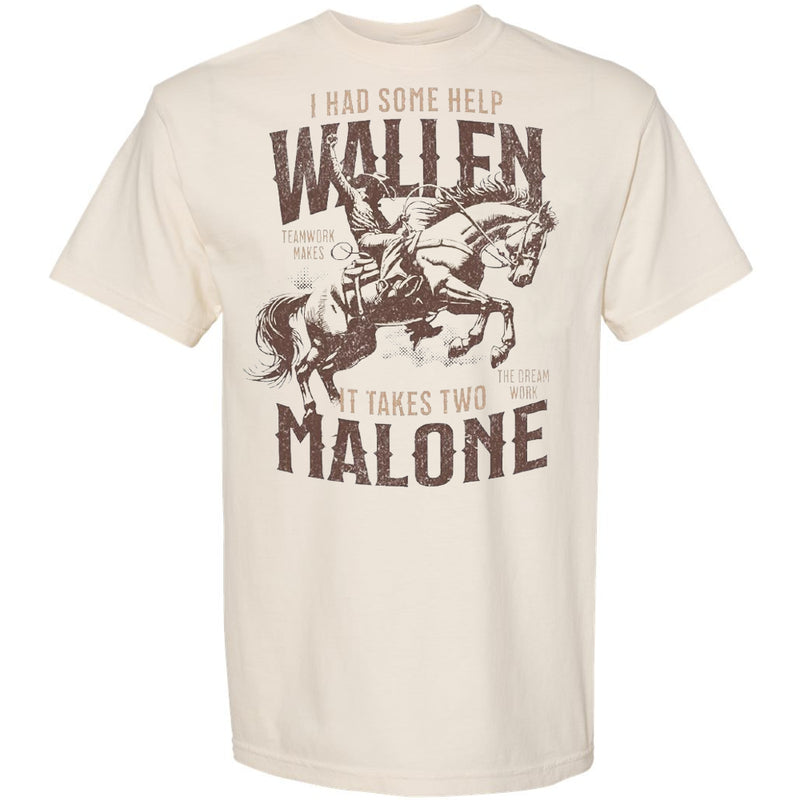 Load image into Gallery viewer, Team works the Dream Work Wallen &amp; Malone Comfort Color T-Shirt
