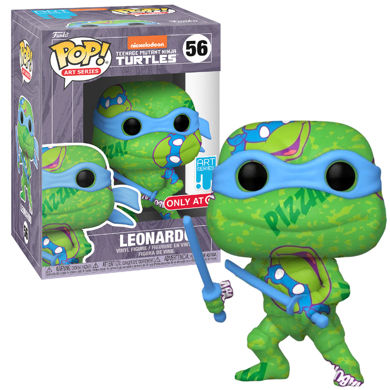 Cargue la imagen en el visor de la galería, Funko POP! Art Series: Teenage Mutant Ninja Turtles - Leonardo with Case Vinyl Figure
