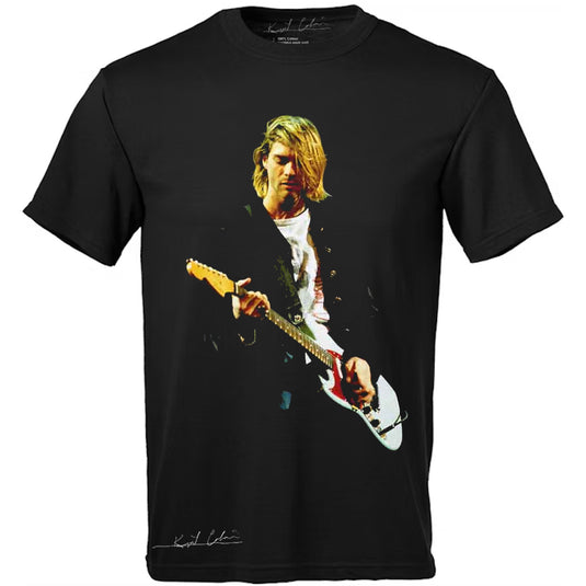 Kurt Cobain - Guitar Photo Color Unisex T-Shirt