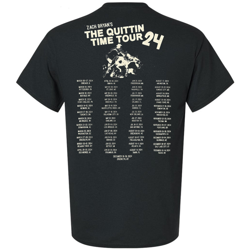 Load image into Gallery viewer, Zach Bryan The Quittin Time Tour 2024 T-Shirt
