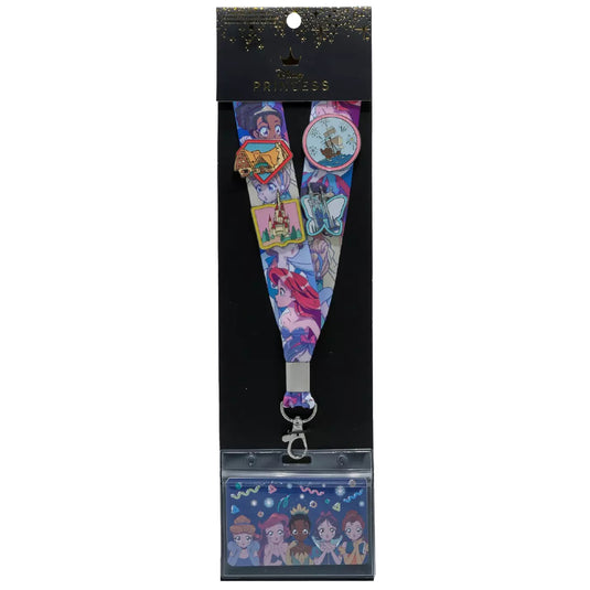 Loungefly Disney Princess - Manga Style Lanyard with Card Holder