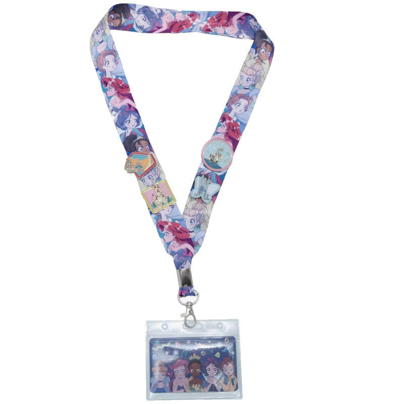 Chargez l&#39;image dans la visionneuse de la galerie, Loungefly Disney Princess - Manga Style Lanyard with Card Holder
