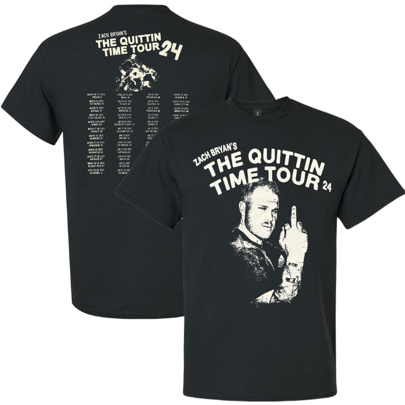 Load image into Gallery viewer, Zach Bryan The Quittin Time Tour 2024 T-Shirt
