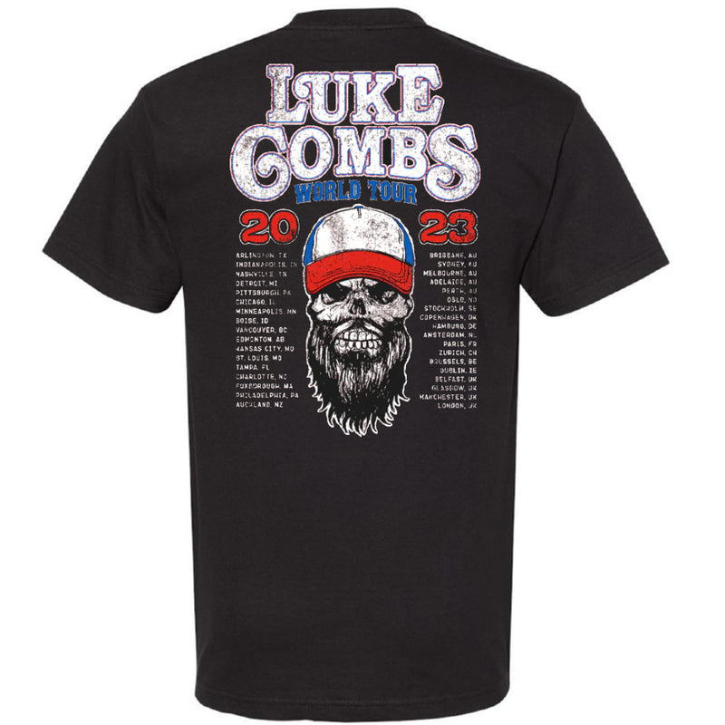 Cargue la imagen en el visor de la galería, Luke Combs &#39;Tour &#39;23 Skull&#39; T-Shirt
