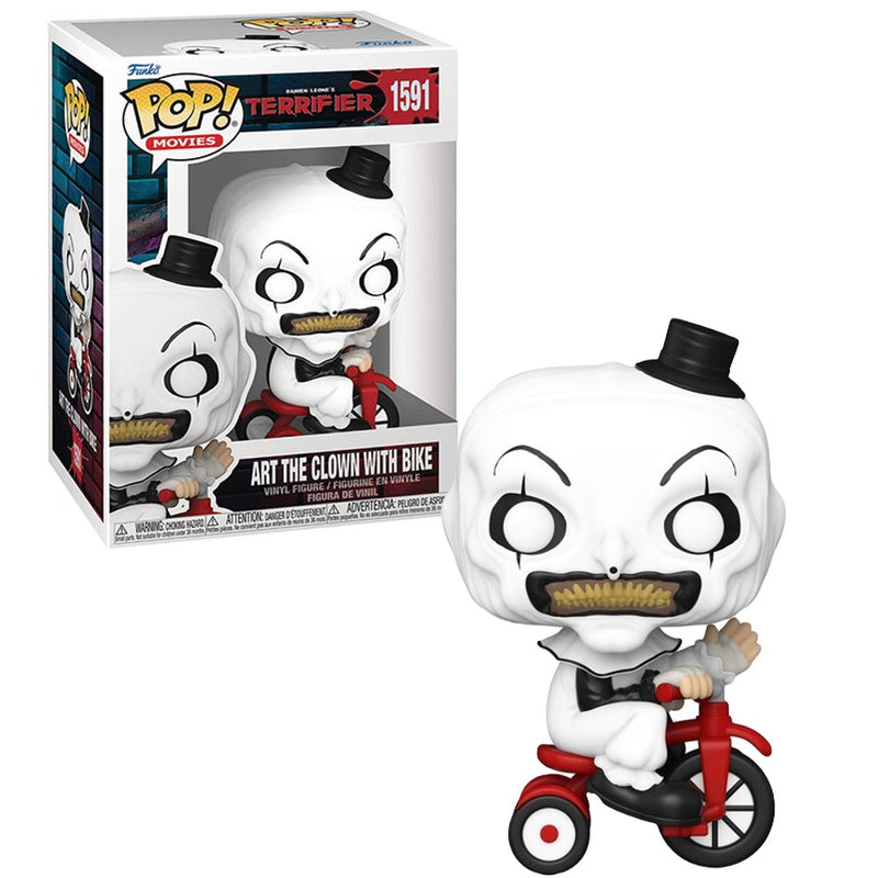 Chargez l'image dans la visionneuse de la galerie, Funko POP! Movies: Terrifier - Art The Clown With Bike Vinyl Figure
