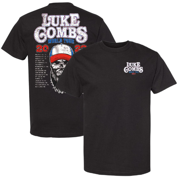 Luke Combs 'Tour '23 Skull' T-Shirt