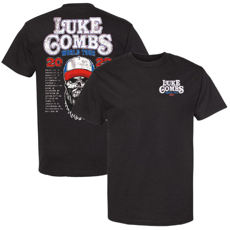 Cargue la imagen en el visor de la galería, Luke Combs &#39;Tour &#39;23 Skull&#39; T-Shirt
