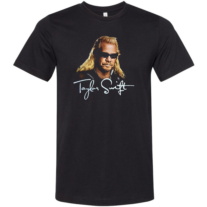 Taylor Swift - Dog The Bounty Hunter Black T-Shirt