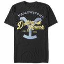 Yellowstone - Dutton Ranch Logo Design Black T-Shirt