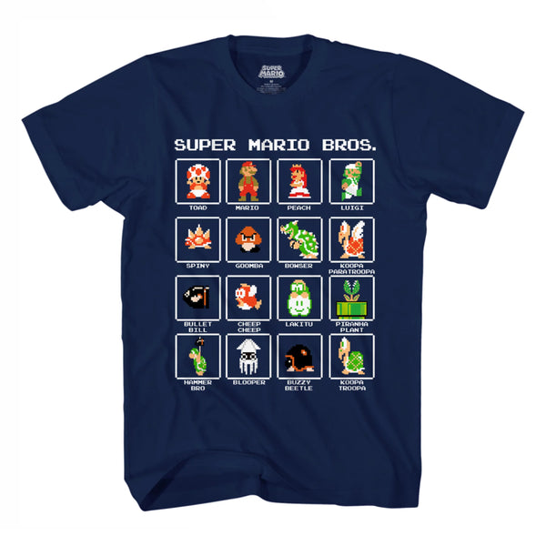 Nintendo- Camiseta Super Mario Bros