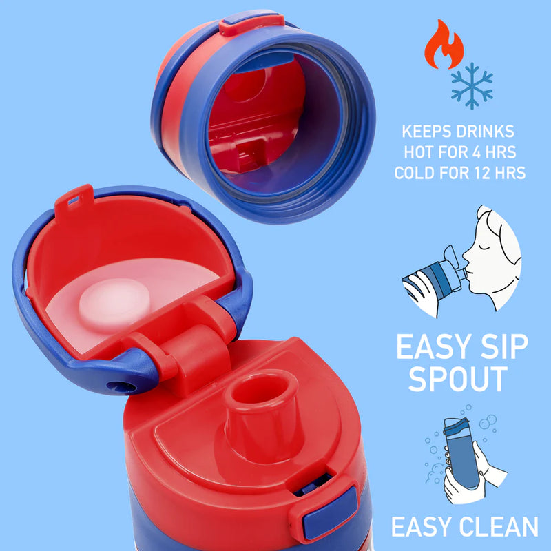 Cargue la imagen en el visor de la galería, Bioworld Marvel Spider-Man - Comic Panels 24 Oz Stainless Steel Water Bottle
