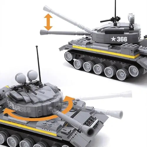 Chargez l'image dans la visionneuse de la galerie, Wange Bricks: Heavy Tank Military Equipment Armored Transporter Brick Toy
