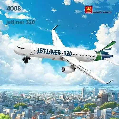 Wange Bricks: Commercial Jetliner 320 Plane Aircraft Brick Toy