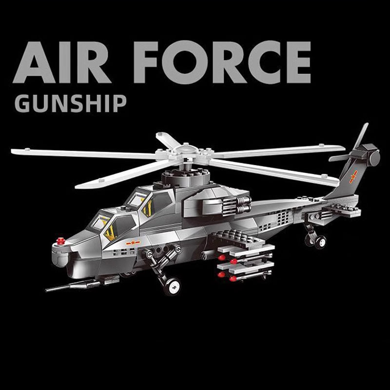Cargue la imagen en el visor de la galería, Wange Bricks: Military 4002 WZ10 Gunship Helicopter Aircraft Brick Toy
