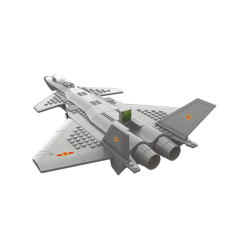 Load image into Gallery viewer, Wange Bricks: J20 Heavy Stealth Fighter Aircraft Brick Toy
