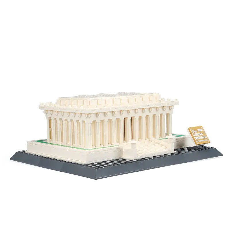 Chargez l'image dans la visionneuse de la galerie, Wange Bricks: MOC Architecture Lincoln Memorial Washington D.C America Building Brick
