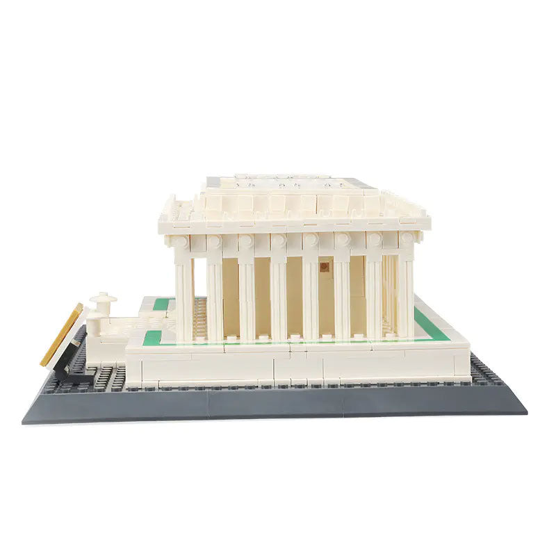 Chargez l'image dans la visionneuse de la galerie, Wange Bricks: MOC Architecture Lincoln Memorial Washington D.C America Building Brick
