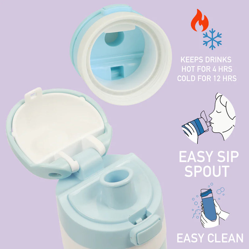 Load image into Gallery viewer, Bioworld Disney Lilo &amp; Stitch - Hawaii Stitch Blue 24 Oz Stainless Steel Water Bottle
